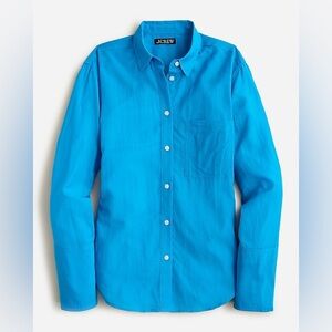 J. Crew Blue Fitted Long Sleeve Button Down Shirt